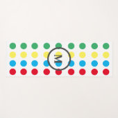 Leuke kleurrijke Stippen Pattern Monogram Yogamat (Voorkant (horizontaal))