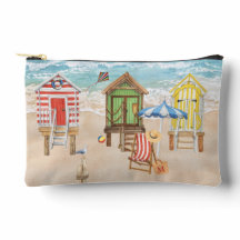 Leuke Kleurrijke Strandhuisjes Water Monogram