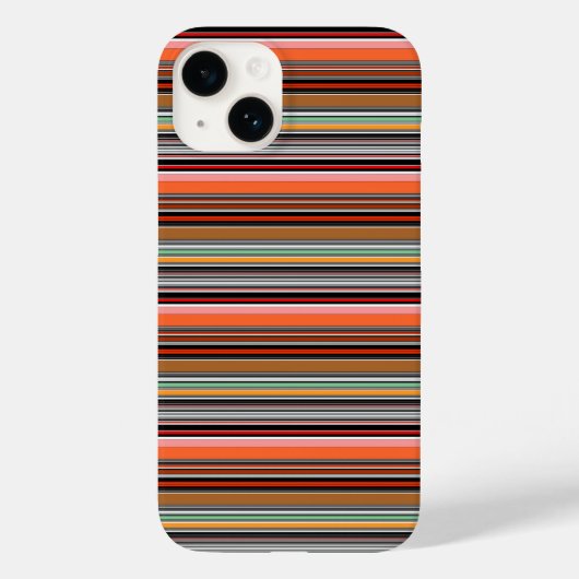 Leuke kleurrijke strepen Case-Mate iPhone case (Achterkant)