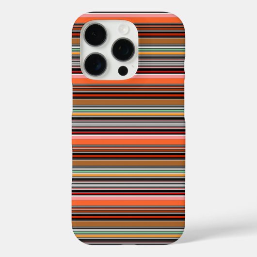 Leuke kleurrijke strepen Case-Mate iPhone case (Achterkant)