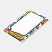 Leuke Kleurrijke Stripboek Spreekwolk Post-it® Notes (Schuin)