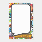 Leuke Kleurrijke Stripboek Spreekwolk Post-it® Notes (Voorkant)