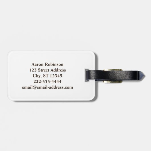 Leuke kleurrijke Super S camera fotograaf Bagagelabel (Achterkant horizontaal)