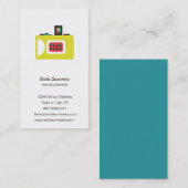 Leuke kleurrijke Super S camera fotograaf Visitekaartje (Voorkant / Achterkant)