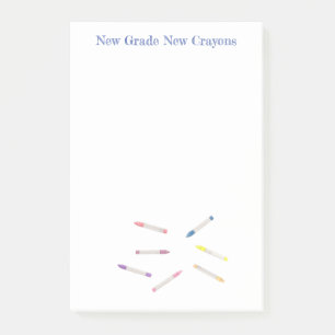 Leuke kleurrijke terug naar school Waterverf kleur Post-it® Notes