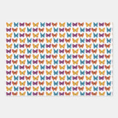 Leuke kleurrijke terug naar school Waterverf vlind Inpakpapier Vel (Voorkant 2)