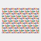 Leuke kleurrijke terug naar school Waterverf vlind Inpakpapier Vel (Voorkant)