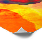 Leuke kleurrijke toekomst van de wereld klaslokaal poster (Hoek)