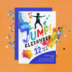 Leuke Kleurrijke Trampoline Spring Kind Stuiter Fe Kaart