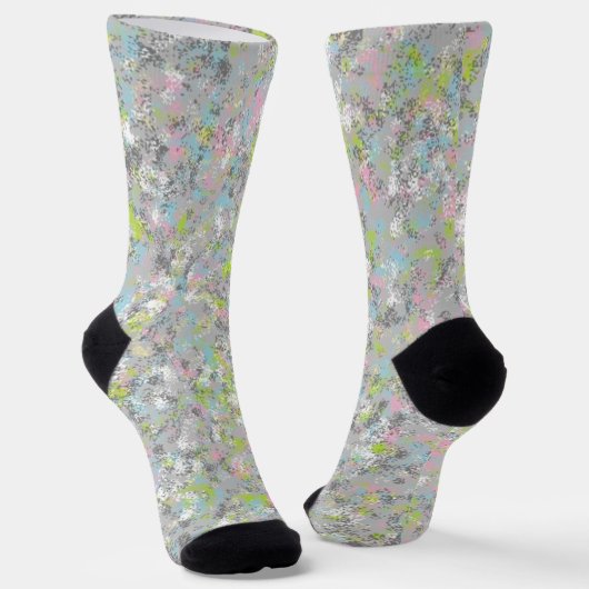 Leuke, kleurrijke & trendy bemanning sokken (Gebogen)