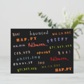 Leuke & kleurrijke typografie Spirit Halloween Kaa (Staand voorkant)