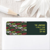 Leuke kleurrijke vakantie belettering patroon etiket (Insitu)