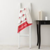 Leuke kleurrijke vakantie moderne luiaard kerst sherpa deken (In situ)