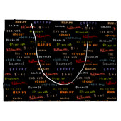 Leuke & kleurrijke vakantie typografie Halloween S Groot Cadeauzakje (Achterkant)