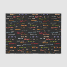Leuke & kleurrijke vakantie typografie Halloween S Tissuepapier