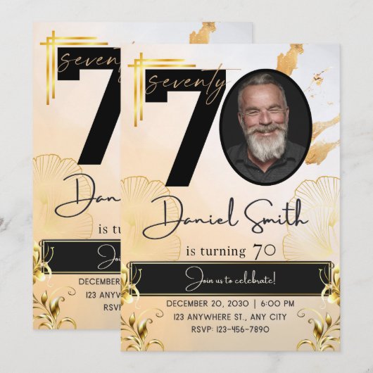 Leuke kleurrijke verjaardagsuitnodiging - Perfect Kaart (Voorkant / Achterkant)