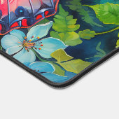 Leuke kleurrijke vlinder illustratie bureaumat (Hoek)