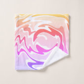 Leuke kleurrijke vloeibare werveling bad handdoek (Wasdoekje)