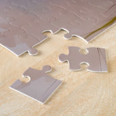 Leuke kleurrijke vogel op een tak met bloemen legpuzzel (Zijkant)