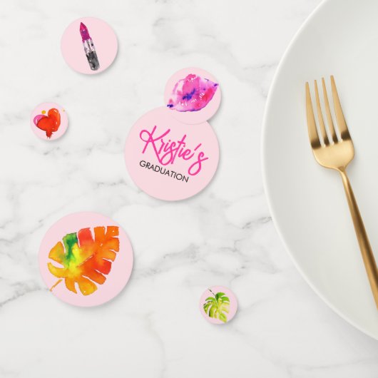 Leuke Kleurrijke Waterverf Lippenstiften Afsluitfe Confetti (Groep)