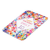 Leuke kleurrijke Waterverf Paint Blots Kids Verjaa Magneet (Linkerzijde)