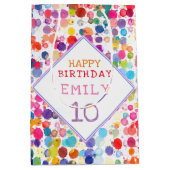 Leuke kleurrijke Waterverf Paint Blots Kids Verjaa Medium Cadeauzakje (Voorkant)