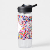 Leuke kleurrijke Waterverf Paint Blots Kids Verjaa Waterfles (Links)