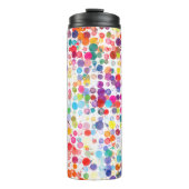 Leuke kleurrijke Waterverf Paint Blots Kinder Thermosbeker (Voorkant)