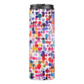 Leuke kleurrijke Waterverf Paint Blots Kinder Thermosbeker (Achterkant)