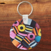 Leuke kleurrijke Zoethout Allerlei Snoep mix Sleutelhanger (Voorkant)