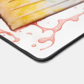 Leuke kleurrijke zomer ijsje Waterverf Bureaumat (Hoek)