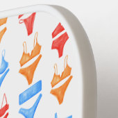 Leuke Kleurrijke Zomer Zwem Uitje Op Maat Afscheid Pickleball Paddle (Links Detail)