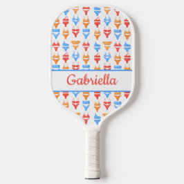 Leuke Kleurrijke Zomer Zwem Uitnodiging Persoonlij Pickleball Paddle