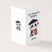 Leuke kleuterschool Afstuderen Panda Kaart (Buitenkant)