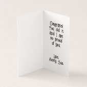 Leuke kleuterschool Afstuderen Panda Kaart (Binnen)