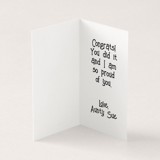 Leuke kleuterschool Afstuderen Panda Kaart (Binnen)