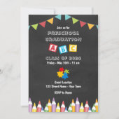 Leuke kleuterschool Afstuderen uitnodiging (Voorkant)