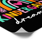 Leuke kleuterschool droom team terug naar school l poster (Hoek)