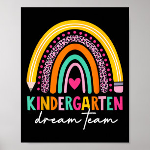 Leuke kleuterschool droom team terug naar school l poster
