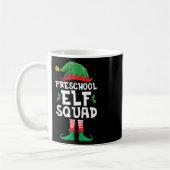 Leuke kleuterschool Elf Squad Kerst Leraar Leerlin Koffiemok (Links)