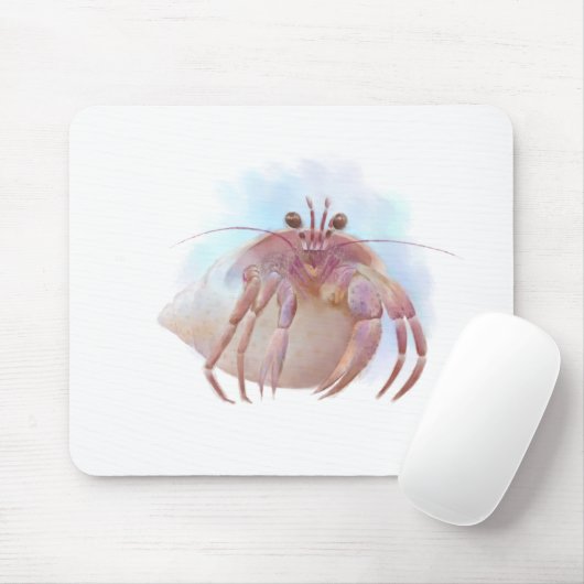 Leuke kluizenaar krab schets muismat (Met muis)