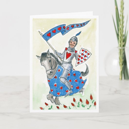 Leuke "Knight in Shining Armor" Valentijns Kaart (Voorkant)