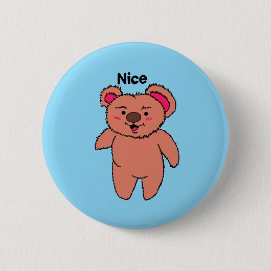 Leuke knop ronde button 5,7 cm (Voorkant)