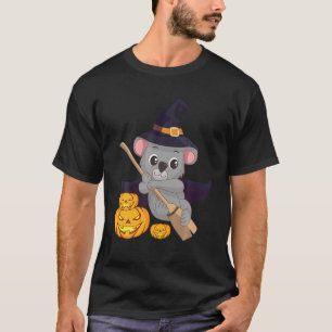 Leuke Koala Beer Heks Tovenaar Pompoen Halloween C T-shirt