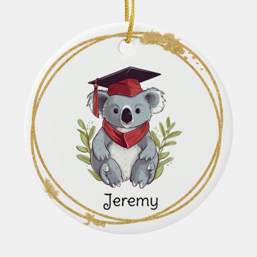 Leuke Koala Beer Kleuterschool Afstuderen Keramisch Ornament (Voorkant)