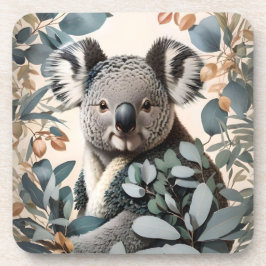 Leuke koala eucalyptus bladeren bier onderzetter