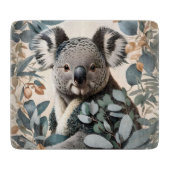 Leuke koala eucalyptus bladeren snijplank (Voorkant)