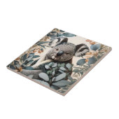 Leuke koala eucalyptus bladeren tegeltje (Zijkant)