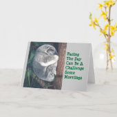 LEUKE KOALA IN KAART TREE/HUMOR/FRIENDSHIP (Gele Bloem)