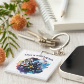 Leuke Koala in Outer Paw-sace, Koala Astronaut Sleutelhanger (Voorkant Rechts)